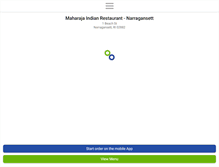 Tablet Screenshot of narragansettmaharaja.com